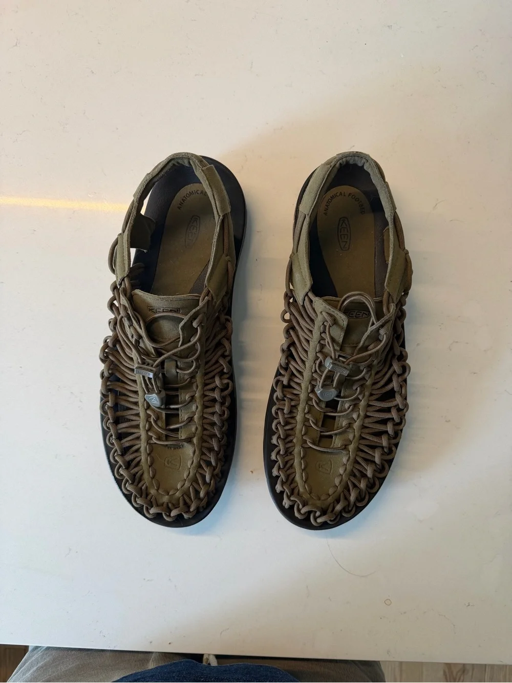 Keen UNEEK Men's Sandal in Olive Green and Brown